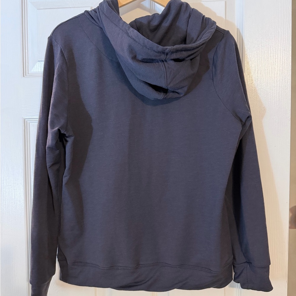 Unbound Merino Compact Travel Hoodie Full Zip XL Charcoal - Picture 4 of 4